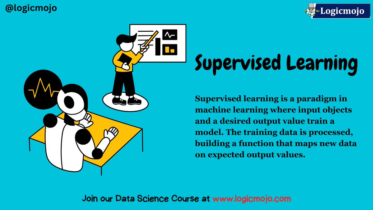 logic_mojo's tweet image. 💫Follow @logic_mojo for more information.
Checkout courses: logicmojo.com
#TechInnovation #DataScience #SupervisedLearning #MachineLearning #CSE #Btech #Algorithms #IntelligentDecisions #LabeledData #FutureTech #TechNews #TechInsights #TechKnowledge #Machine