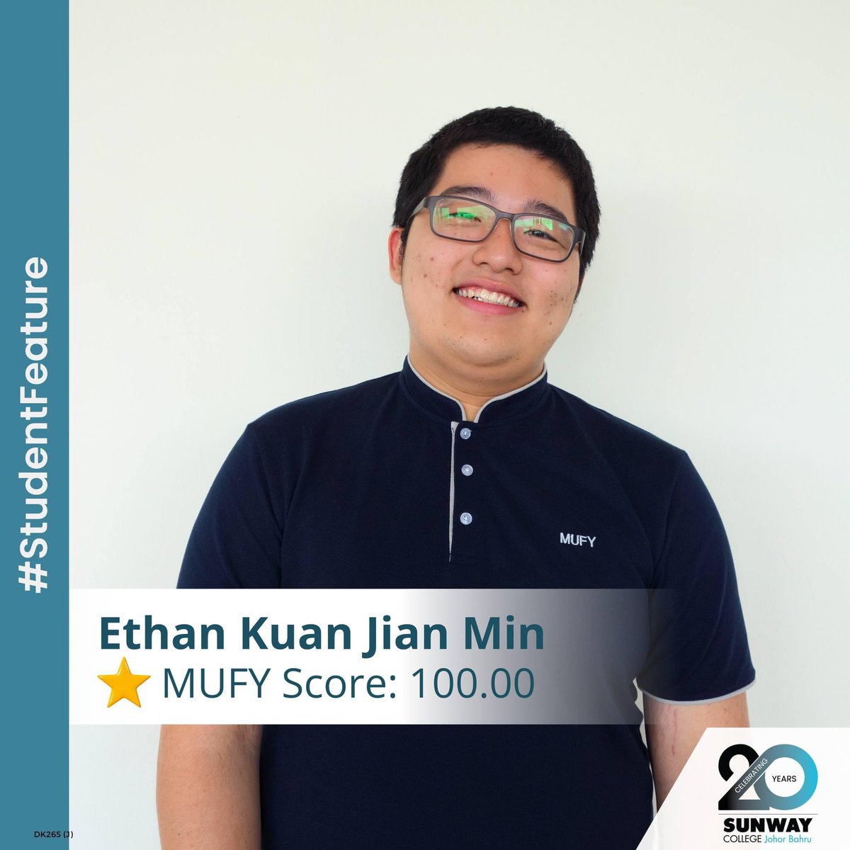 Congrats to Ethan Kuan Jian Min of <a href="/sunwaycollegejb/">Sunway College JB</a> with the highest overall results among all candidates globally for the May 2024 examinations with a perfect MUFY score of 100! Beat that 🎯 guys!