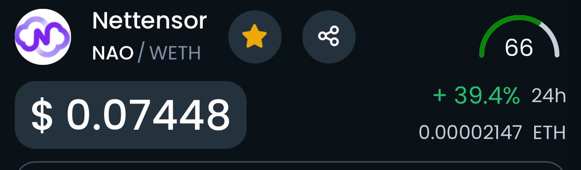 loket13Zutphen's tweet image. And again $NAO #Nettensor is doing a great job! Fill your bags 🚀🚀🚀🚀 this AI coin with low MC and great team will skyrocket more🚀🚀🚀🚀