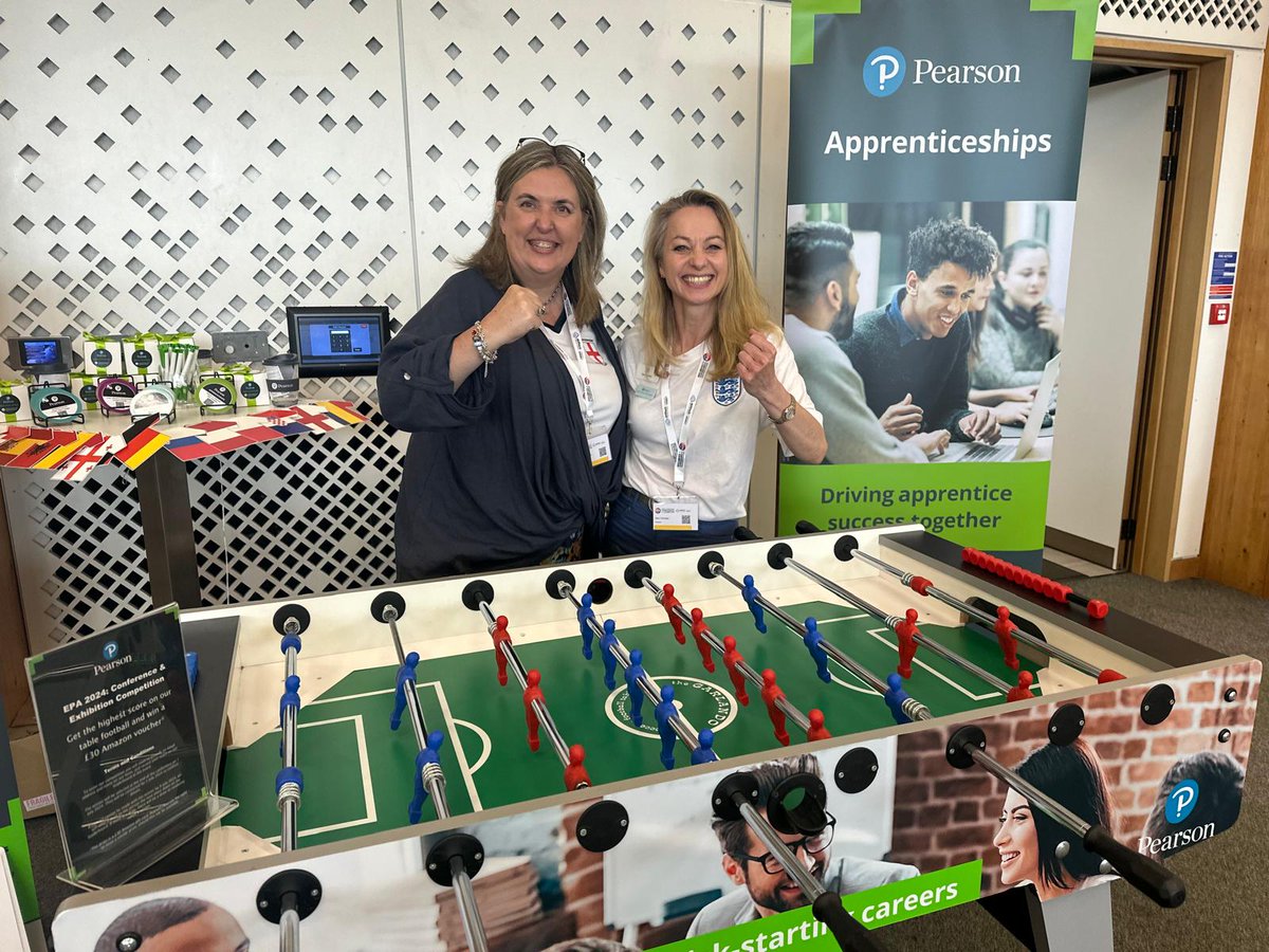FENews's tweet image. The @AwardingBodies #EPA2024 conference is #FABulous... great conversations and debate about #EndPointAssessment... also FAB Conference Merch
Check out the @pearson stand.... c&apos;mon England... if you fancy doing a #JudeBellingham pop along to their stand