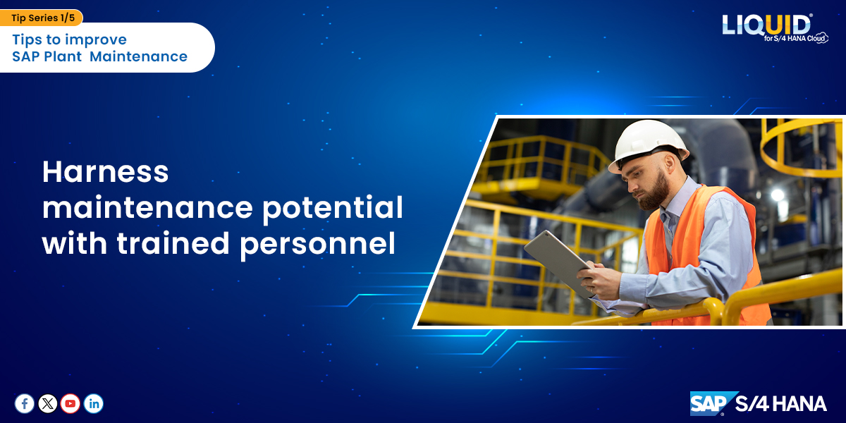 GuiXT's tweet image. This month, we&apos;ll be focusing on tips to improve SAP Plant Maintenance
Leverage the expertise of trained technicians to fine-tune maintenance schedules and ensure peak asset availability. Their insights and recommendations lead to better maintenance strategies.
#liquidui #sappm