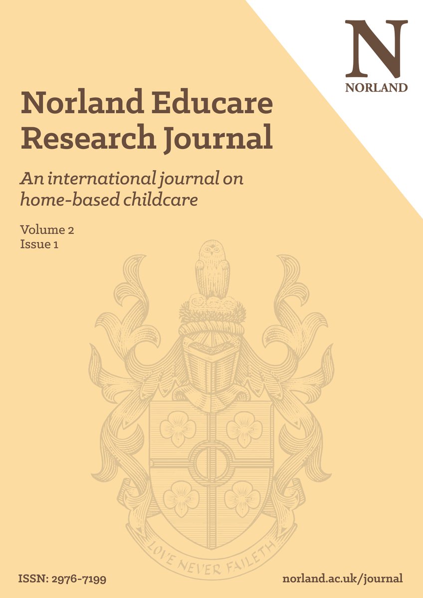 💤  #Sleep interventions for infants
🥄  Approaches to #weaning
👪  #Alloparenting
🍀  Reviews of #sustainability books
👴  The role of #grandparents in #earlyeducation and care

Read the second volume of the Norland Educare Research Journal: hubs.li/Q02DHp_X0