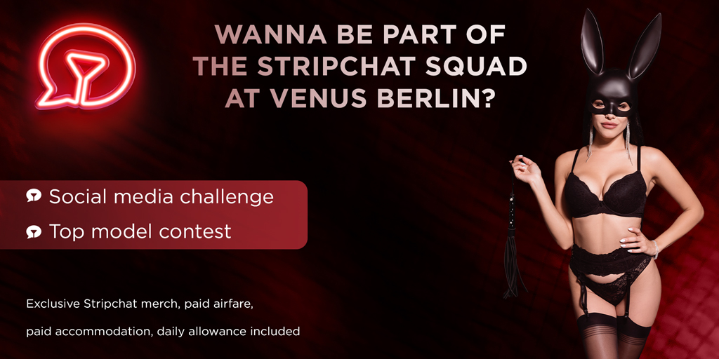 Stripchat.com πΈ π₯ (@stripchat) on Twitter photo Europeβs biggest erotic fair, <a href="/venusberlinoff/">Venus Berlin</a> is back this fall. π€©
Want to be part of the Stripchat Squad there?
We've prepared a competition for 6 performers to come with us (3 from social media & 3 from top earners) π₯°
Countries Participating:
- Germany π©πͺ
- Belgium π§πͺ
- Europeβs biggest erotic fair, <a href="/venusberlinoff/">Venus Berlin</a> is back this fall. π€©
Want to be part of the Stripchat Squad there?
We've prepared a competition for 6 performers to come with us (3 from social media & 3 from top earners) π₯°
Countries Participating:
- Germany π©πͺ
- Belgium π§πͺ
-