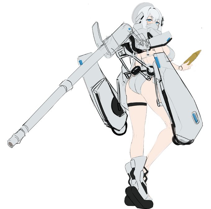 形や配置が面白いメカ少女が描けるようになりたい