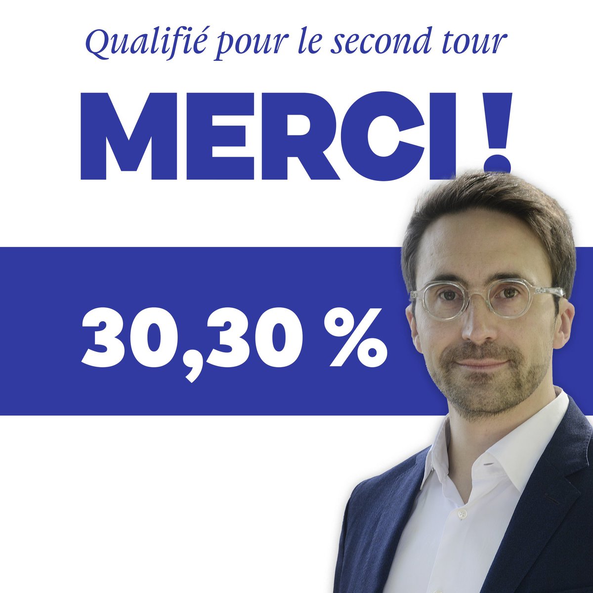 Avec 30,30%, vous m’avez positionné immédiatement après le candidat LFI et devant la candidate RN. Je vous remercie.
Mes divergences avec ces deux candidats sont profondes, pas seulement sur les programmes mais sur les valeurs fondamentales.
C’est au nom de ces valeurs que le