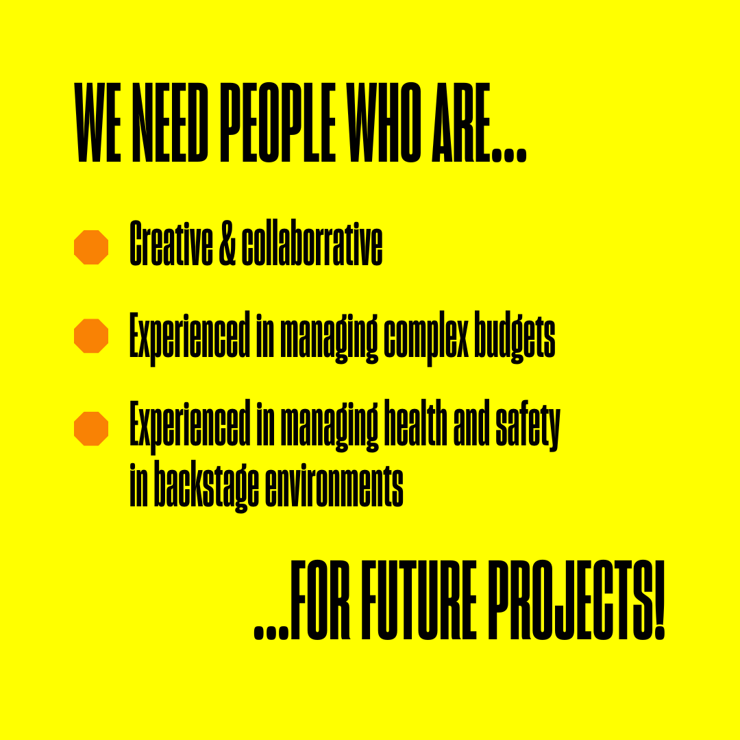 Are you a Production Manager?

We’re looking for people to go on our database for future projects 👀

Sound like you? If so, email your CV and cover letter to kay.buckley@shakespearenorthplayhouse.co.uk