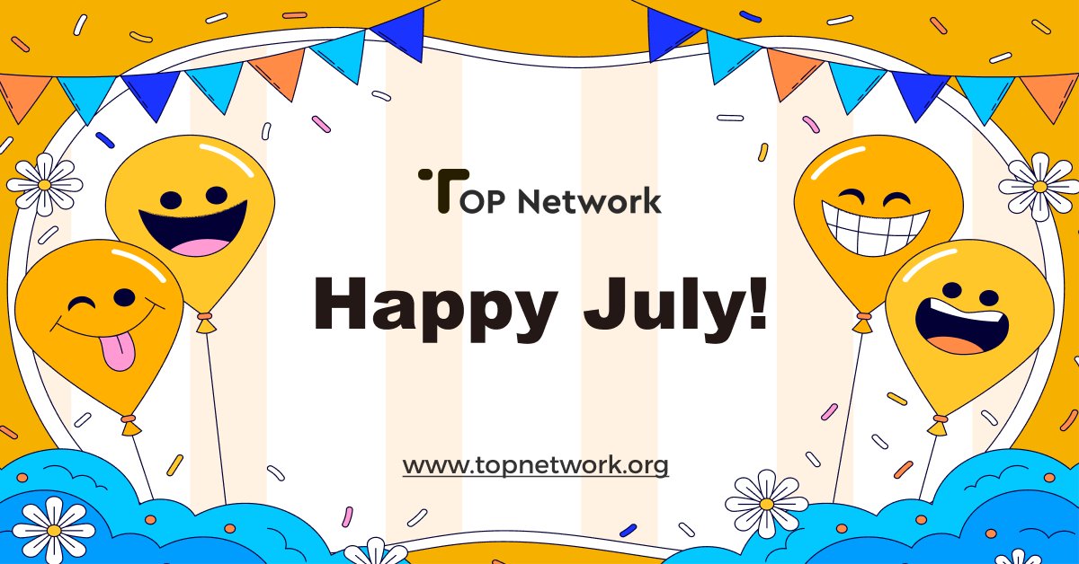 topnetwork_top's tweet image. Today is the first day of July and the beginning of the second half of the year. 😁

TOP Network has many exciting things lined up to start! Stay tuned for #updates and new developments. Let&apos;s make the second half of 2024 amazing together! 🚀 #TOPNetwork #TechInnovation