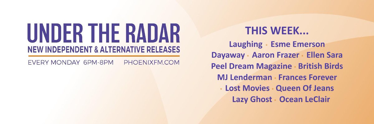 Andy Gardener (@overtimer) on Twitter photo Tonight 6-8pm on <a href="/phoenixfm/">Phoenix FM (we're on 🦋)</a> new music from <a href="/laughingtheband/">Laughing</a> (Album of the Week), @dayawayyy <a href="/oceanleclair/">Ocean LeClair</a> <a href="/peeldreamzine/">Peel Dream Magazine</a> <a href="/itsbritishbirds/">British Birds</a> <a href="/daisyveacock/">daisy’s having a big tesco summer</a> <a href="/frances_4ever/">frances forever</a> <a href="/esmeemersonband/">Esme Emerson</a> <a href="/queenofjeansPHL/">Queen of Jeans</a> <a href="/lost_movies_/">Lost Movies</a> <a href="/lexiecarroll_/">Lexie Carroll</a> <a href="/thecalamatix/">The Calamatix</a> <a href="/HeyViolet/">HEY VIOLET</a> <a href="/sophiegsinger/">SophieGSinger</a> #Myrkvi Tonight 6-8pm on <a href="/phoenixfm/">Phoenix FM (we're on 🦋)</a> new music from <a href="/laughingtheband/">Laughing</a> (Album of the Week), @dayawayyy <a href="/oceanleclair/">Ocean LeClair</a> <a href="/peeldreamzine/">Peel Dream Magazine</a> <a href="/itsbritishbirds/">British Birds</a> <a href="/daisyveacock/">daisy’s having a big tesco summer</a> <a href="/frances_4ever/">frances forever</a> <a href="/esmeemersonband/">Esme Emerson</a> <a href="/queenofjeansPHL/">Queen of Jeans</a> <a href="/lost_movies_/">Lost Movies</a> <a href="/lexiecarroll_/">Lexie Carroll</a> <a href="/thecalamatix/">The Calamatix</a> <a href="/HeyViolet/">HEY VIOLET</a> <a href="/sophiegsinger/">SophieGSinger</a> #Myrkvi