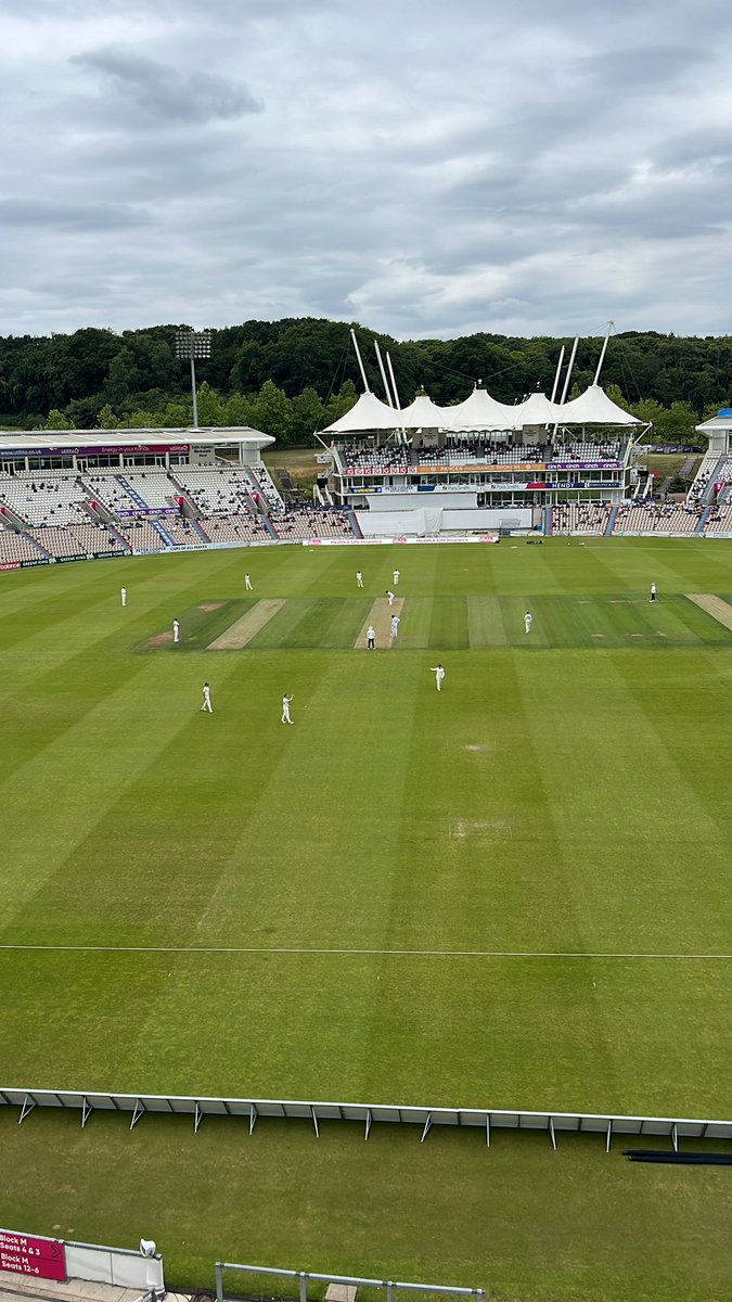 Not a bad view from today’s office making my <a href="/hantscricket/">Hampshire Cricket</a> commentary debut 🎙️