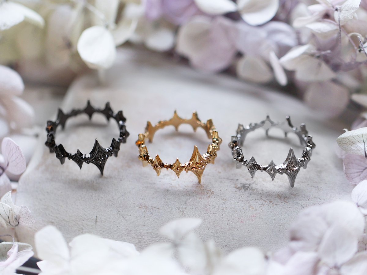 海福雑貨 W.無色 指輪 リング ティアクラウン W.無色さんのティアクラウンリングが再入荷いたしました👑