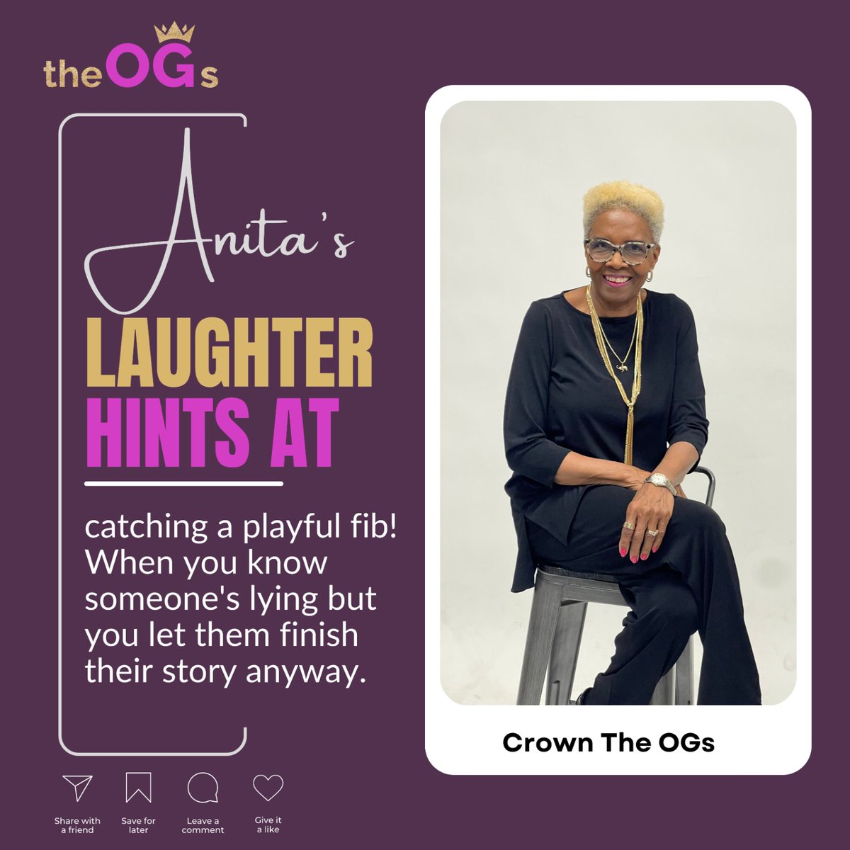 crowntheogs's tweet photo. When you know someone's lying but you let them finish their story anyway... 😄
.
.
.
.
#TheOG #OGs #OG #Seniors #Senior Citizens #older #grandfluencers #grandinfluencers #family #sisters #sisterhood #retirement https://t.co/7QwD803i50