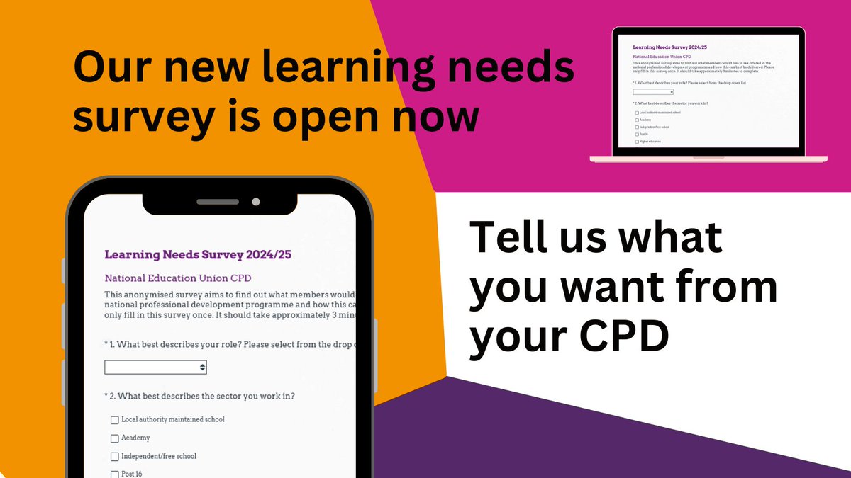 NEU_CPD's tweet photo. 🚨Don't forget, our learning needs survey for this year is open now

Let us know what you want from your CPD today👉https://t.co/xbetjqDWq1

Its just a short survey and will help us shape the programme we offer you in the future 📚

#CPDatNEU https://t.co/1m7mxkOfbu