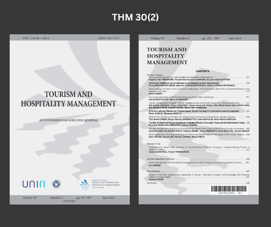 THMjournal's tweet photo. We are pleased to announce that @THMjournal  journal 𝗩𝗼𝗹 𝟯𝟬 𝗡𝗼 𝟮 is now published online https://t.co/tG8R5bgHIZ.
The volume includes 10 research papers, 1 research note, 1 doctoral dissertation summary and 1 book review. Enjoy reading, downloading, sharing, and citing! https://t.co/Se66ga2Dwz