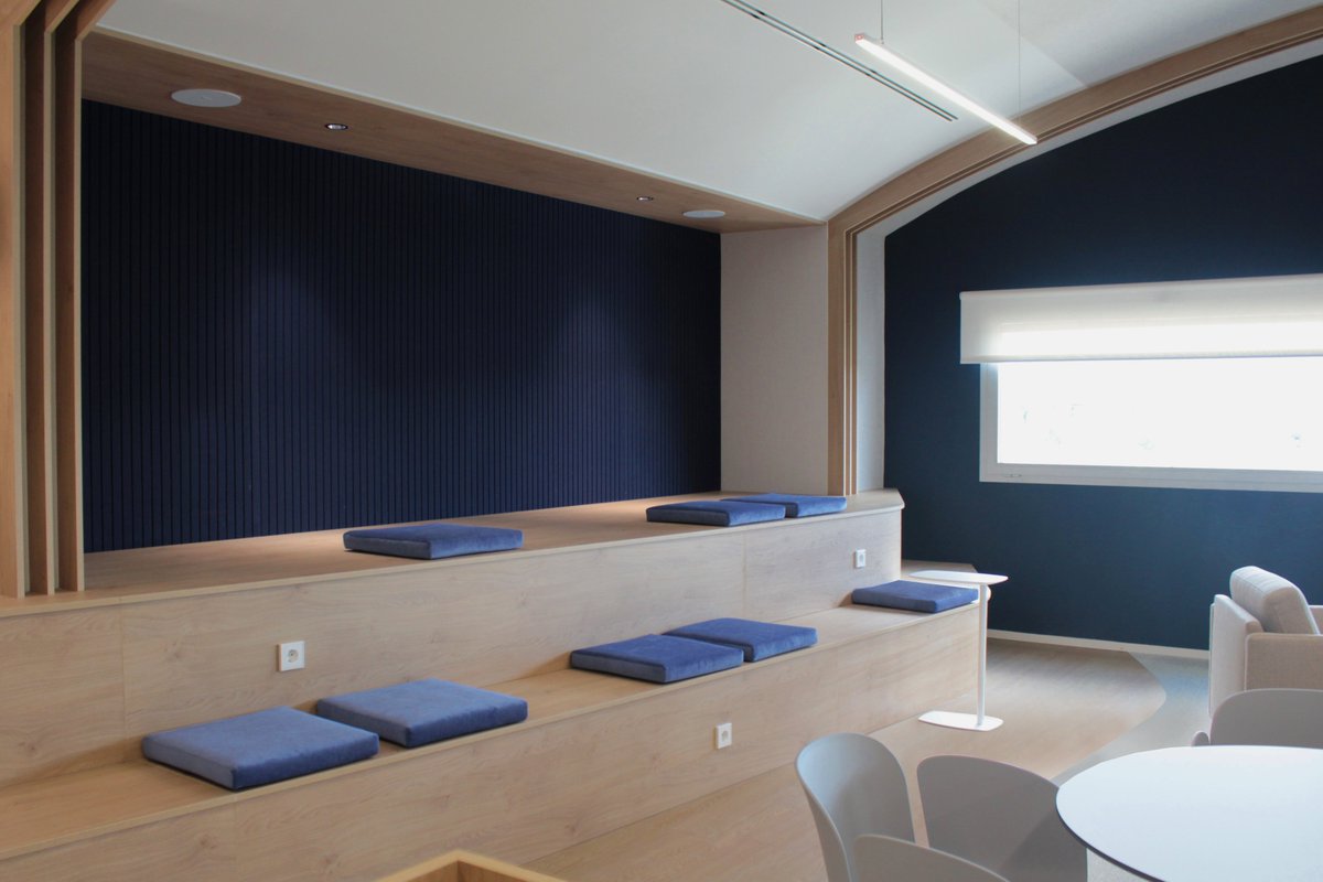 AXIS_arq's tweet photo. MASID MADRID SCIENCE INNOVATION DISTRICT confió en @AXIS_arq para el acondicionamiento integral de un nuevo espacio flexible con capacidad para más de 100 personas, que será el enclave de eventos, congresos y ponencias, pues ha sido diseñado para transformarse fácilmente. https://t.co/uSTgxy6HFk