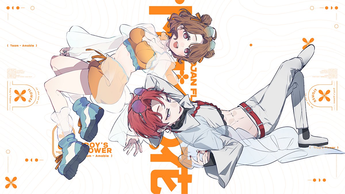 huseso's tweet image. #Amable //「トロイの花」

#VocaDuo2024 にて 「トロイの花」MVの衣装デザイン、イラスト制作をさせていただきました！
大変素敵で豪華な！メンバーの方とご一緒できて嬉しかったです🙌何卒！

📷graphic design / @binn_n0 

youtu.be/t8I5A9z9odo