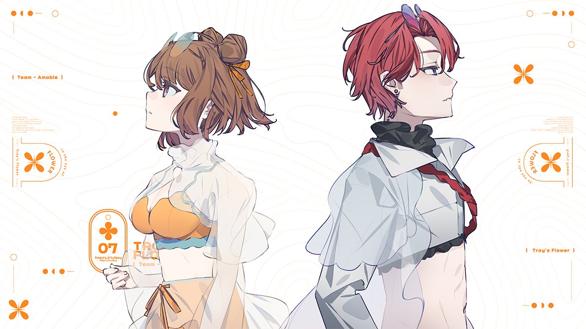 huseso's tweet image. #Amable //「トロイの花」

#VocaDuo2024 にて 「トロイの花」MVの衣装デザイン、イラスト制作をさせていただきました！
大変素敵で豪華な！メンバーの方とご一緒できて嬉しかったです🙌何卒！

📷graphic design / @binn_n0 

youtu.be/t8I5A9z9odo