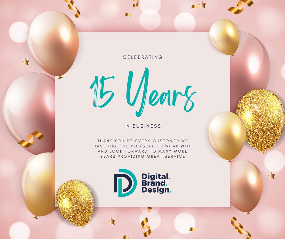 DigiBrandDesign's tweet image. Today, we mark a milestone that fills us with pride and gratitude. For 15 incredible years, Digital Brand Design has been at the forefront of creating innovative, eye-catching, and impactful digital experiences. 

A heartfelt THANK YOU to our clients, partners, and supporters.