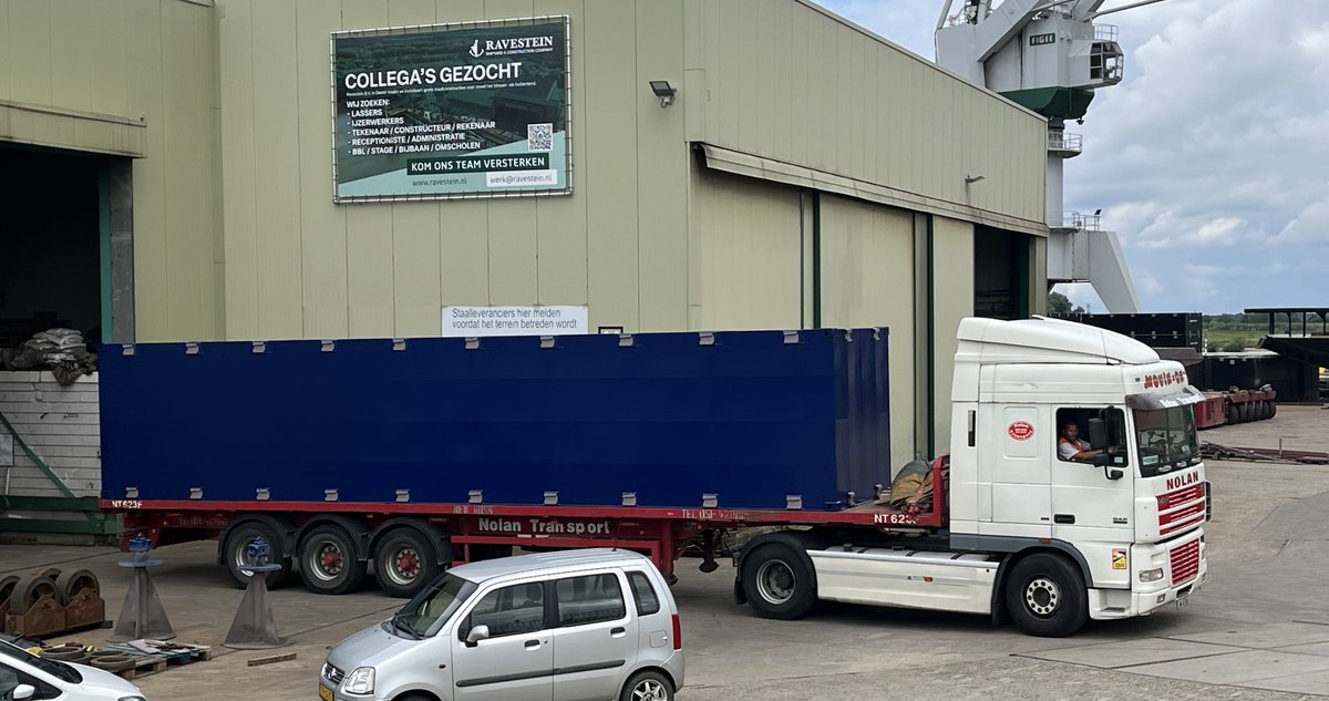 RavesteinRCP's tweet photo. A new RCP Container Pontoon CP4088 blue coated modified with a moonpool leaving our shop within 2 weeks from order, thanks to the RCP team.
Contact us for your requirements.
https://t.co/NCiLW50G1X
Phone +31 (0)487 - 51 20 34
Email sales@ravestein.nl
Whatsapp +31 6 16169961

#RCP https://t.co/6FBbNumZLv