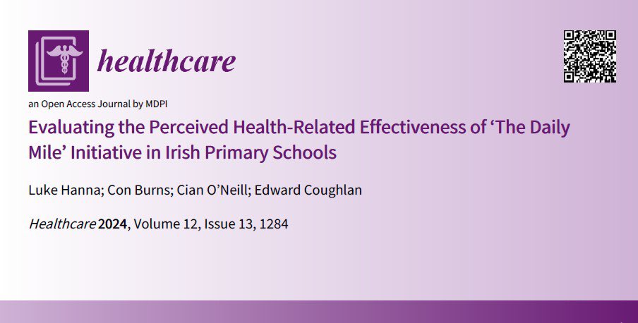 Thrilled to get this over the line and announce the publication of my paper, the first to evaluate The Daily Mile within an Irish primary school context. Special thanks to my supervisors &amp; coauthors for their support throughout the process. <a href="/DrSkillAcq/">Dr Edward Coughlan</a> <a href="/ConBurns/">Con Burns PhD</a> <a href="/cian_oneill/">Cian O Neill</a>