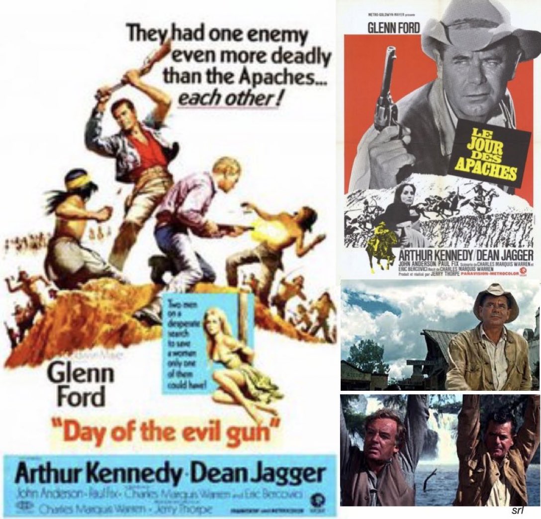 SaveRedlandLibr's tweet photo. 12:35pm TODAY on @5ACTION_tv 

The 1968 #Western film🎥 “Day of the Evil Gun” directed by #JerryThorpe from a screenplay by #CharlesMarquisWarren (who wrote the story) &amp; #EricBercovici

🌟#GlennFord #ArthurKennedy #DeanJagger #JohnAnderson   #PaulFix #NicoMinardos #DeanStanton https://t.co/R9ohHgXqbL