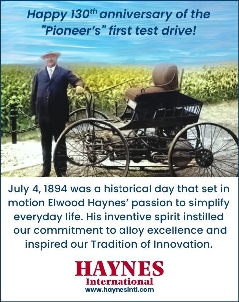 HaynesIntl's tweet photo. This week we celebrate our founder's achievements! To read more about our history, please visit: https://t.co/REXtrOJuxM
#Pioneer #ElwoodHaynes #HASTELLOY® #HAYNES® #HaynesInternational https://t.co/2N3sX3kCXm
