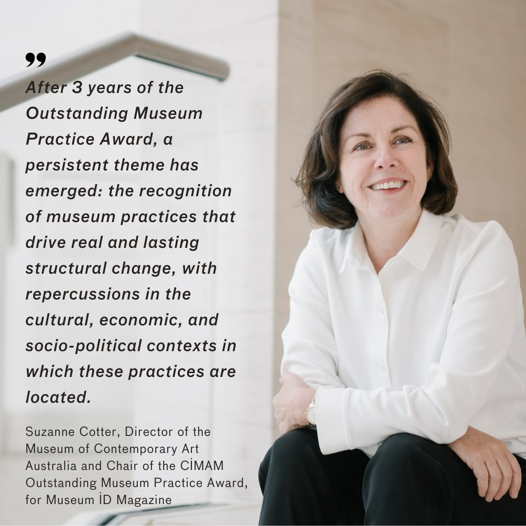CIMAM (@infocimam) on Twitter photo Article by Suzanne Cotter, Dir. <a href="/MCA_Australia/">MCA Australia</a> & Chair of CIMAM's OMPA Award for <a href="/MuseumID/">Museum-iD Magazine</a> on how the projects nominated for the award invite us to imagine and enact the possibilities of museums in shaping a more equitable, inclusive and sustainable world
museum-id.com/how-museums-ca… Article by Suzanne Cotter, Dir. <a href="/MCA_Australia/">MCA Australia</a> & Chair of CIMAM's OMPA Award for <a href="/MuseumID/">Museum-iD Magazine</a> on how the projects nominated for the award invite us to imagine and enact the possibilities of museums in shaping a more equitable, inclusive and sustainable world
museum-id.com/how-museums-ca…