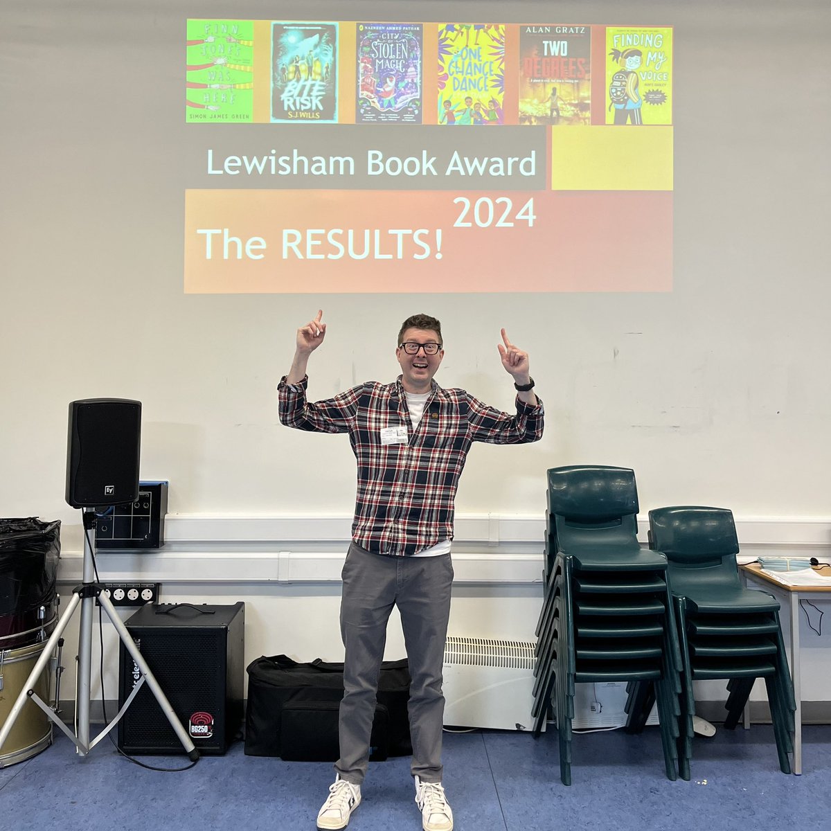 Simon James Green (@simonjamesgreen) on Twitter photo Finn Jones Was Here has WON the Lewisham Book Award! Thanks to the KS3 students at all the Lewisham schools who voted! Fab celebratory event this morning - huge thanks to <a href="/FHS_Lib/">FHS Library</a> for organising! ππ Finn Jones Was Here has WON the Lewisham Book Award! Thanks to the KS3 students at all the Lewisham schools who voted! Fab celebratory event this morning - huge thanks to <a href="/FHS_Lib/">FHS Library</a> for organising! ππ