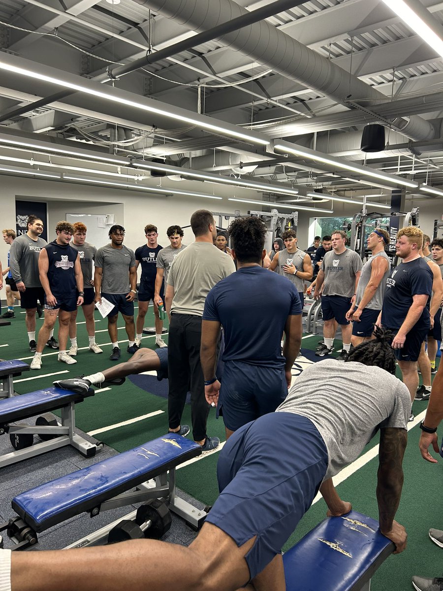 Butler Strength Coach TJ Greenstone w/ <a href="/ButlerUFootball/">Butler Football</a>