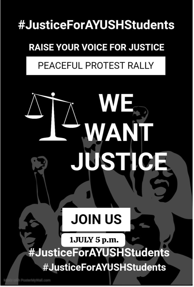 anshul_koshta's tweet photo. *#NoNextAyush*
#JusticeForAYUSHStudents
@PMOIndia
@mpprataprao
@ncism_india
@ForHomeopathy
@rashtrapatibhvn
@moayush
@UPASYA_Org
@AyushMissionUP_
@ayush_mp
@INCMP
@Architguptajii
#nextfornewsession #NoNextforOldBatch https://t.co/w9klwXr6I4