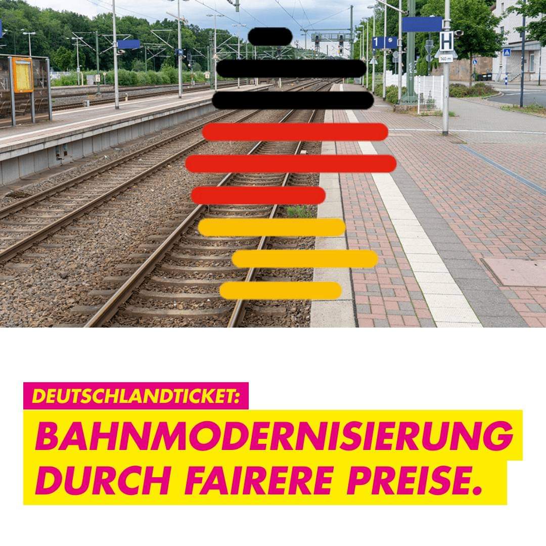 FDP_REK's tweet photo. Die FDP im Verkehrsverbund go.rheinland  unterstützt die Preiserhöhung des Deutschlandtickets, um die Finanzierung des öffentlichen Nahverkehrs zu sichern und Investitionen in die Schieneninfrastruktur zu erleichtern. https://t.co/32044nFkag