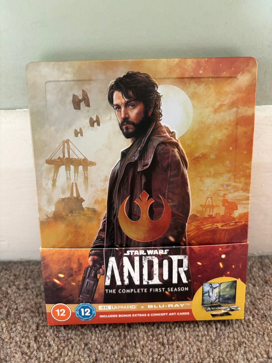 Andor, the best Star Wars story ever made, finally has a 4K/Blu-Ray Physical Release!

It just got sent to me today!

I don't have to subscribe to Disney+ anymore! (until Andor Season 2 comes out of course) 🙂

#andor #StarWars