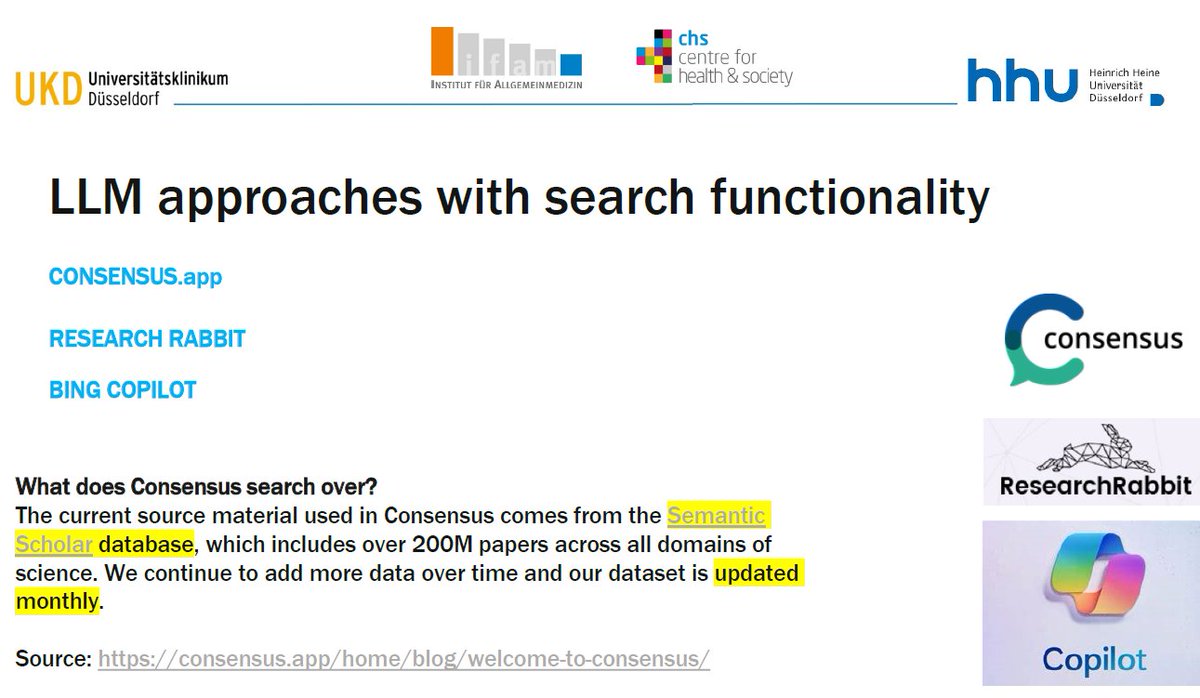 mintimetz's tweet image. And many other tools, of which #Consensus, #ResearchRabbit and #BingCopilot seem to be among those used most.