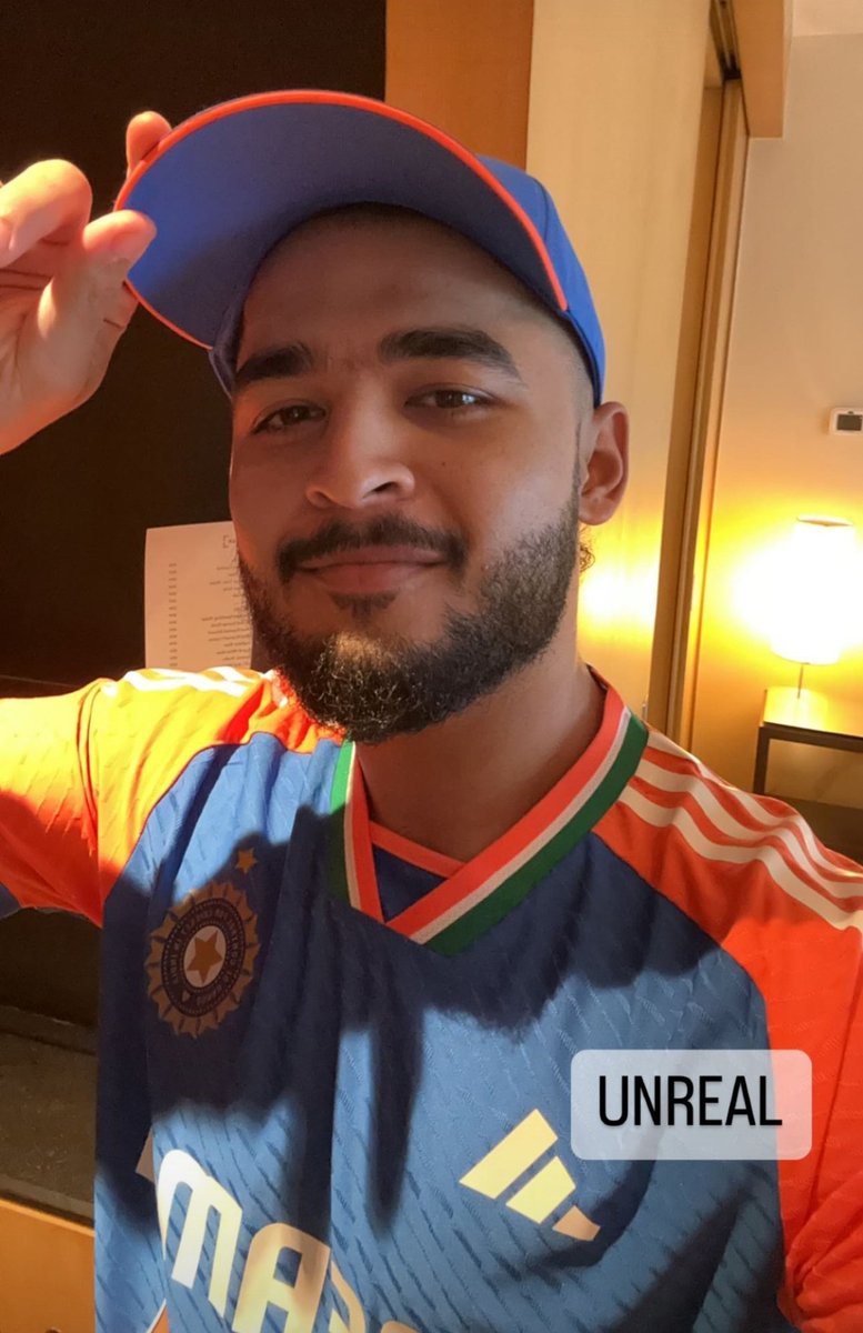 CricCrazyJohns's tweet photo. RIYAN PARAG in Indian T20I Jersey. 🇮🇳
- The future star. 🌟 https://t.co/fsh6uM5WzQ