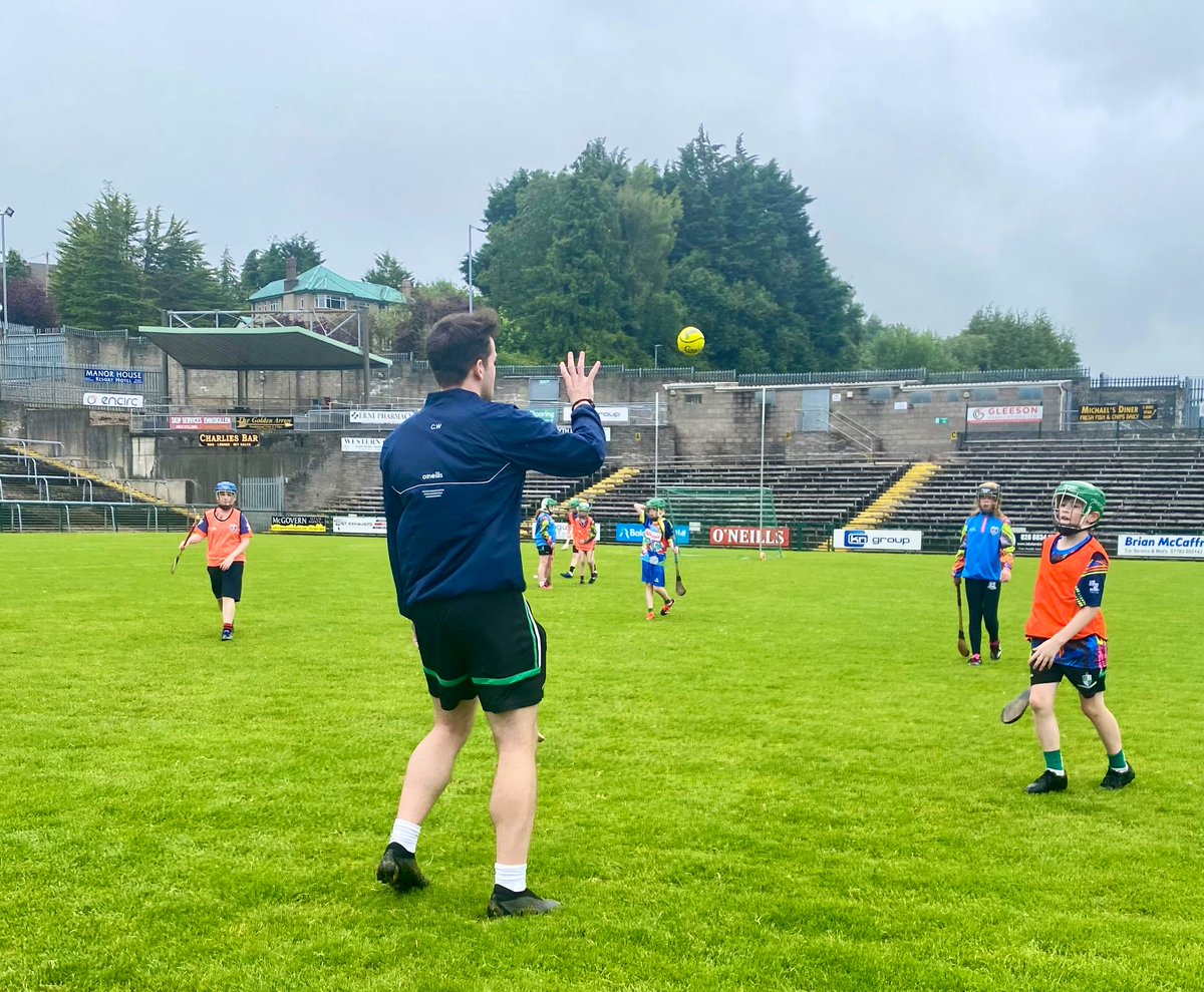 FermanaghGames's tweet photo. County Hurling Cul Camp in full swing today in Brewster Park!

Players enjoying their skills and games.
#KelloggsGAACulCamps https://t.co/IzQZkgk30Q