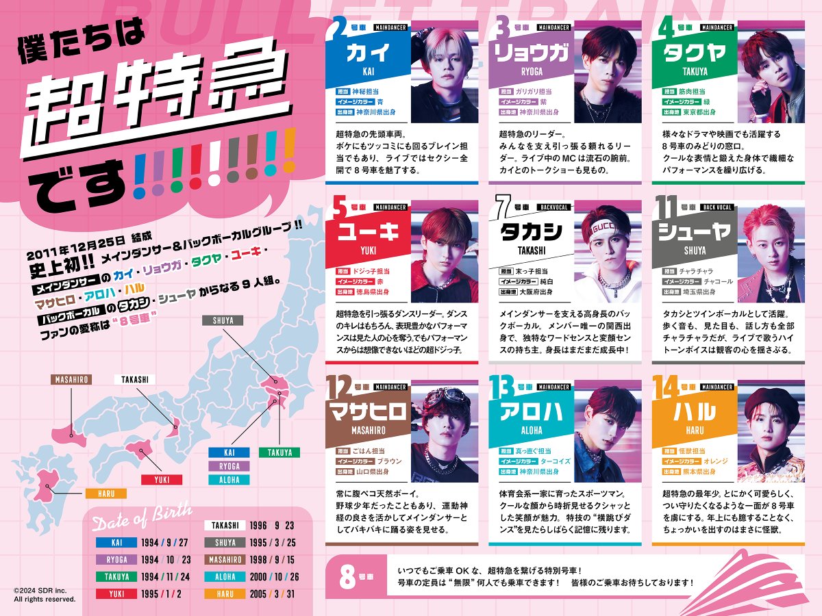 🚅”超特急”とは？？🚅 あのメンバーの名前は、、？という方！ 