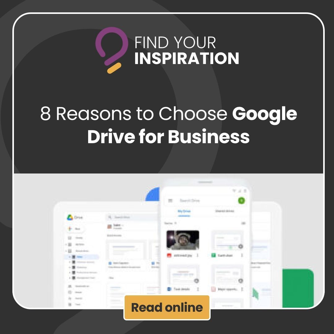 Using Google Drive for Business gives you a powerful suite of tools that ticks all the boxes. Click below to see how it can help your business.
findyourinspiration.co.uk/small-business… 

#google #smallbusiness #googledrive