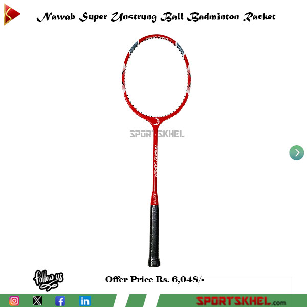 Sportskhel's tweet photo. Are you looking to buy ultra lightweight ball badminton rackets then this is for you.

Buy Link: https://t.co/TbQoSX5OJg

#nawabn101 #nawab90 #nawabsuper #nawabhipower #ballbadmintonforlife #ballbadmintoncoach #sportskhel #thepavilionsports #thepavilion #pavilionsports https://t.co/i3CPhHfcuy