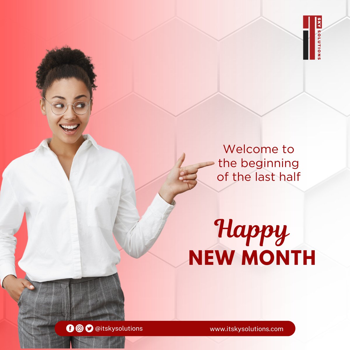 ITSkySolution's tweet image. Welcome to the beginning of the last half of the year! 🌟 Happy new month from IT Sky Solutions. Let&apos;s make the second half of 2024 innovative and successful together! 🚀💼    #ITSkySolutions #NewMonth #Innovate2024 #TechSolutions #HappyJuly #HalfYearGoals #TechGrowth