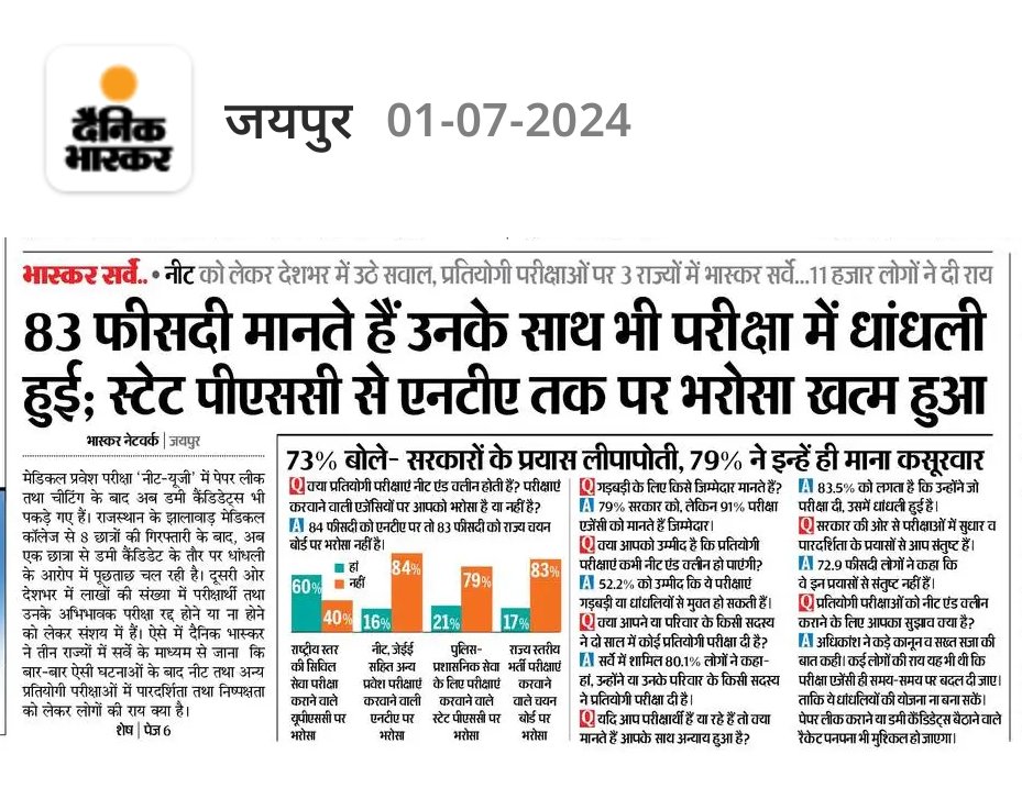 AGRI_SIDE_KICK's tweet photo. Scam with students
#NTA #NEET_परीक्षा #REET #ASRB #ASRB_SMS #ASRB_NET #ASRB_STO
@PMO @icarindia @ChouhanShivraj 
शिक्षा तंत्र को खोखला कर दिया है, इस भ्रष्टाचार रूपी दीमक ने।
@AGRI_SIDE_KICK https://t.co/JKz8xZTDui