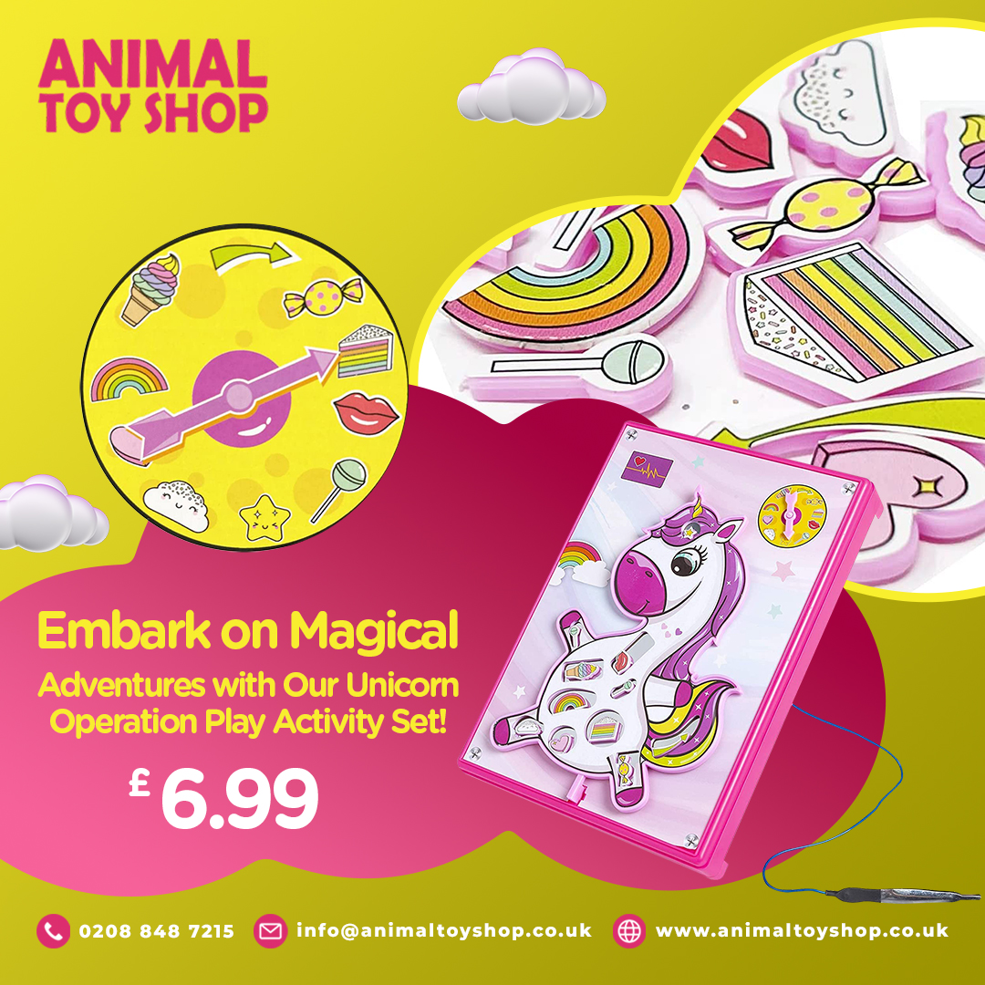 animaltoyshop's tweet photo. Unbox the magic with our Unicorn Operation Play Activity Set! 🦄✨ Watch as your child's imagination comes to life with endless play and creativity.
Shop now and play endlessly with your kids. https://t.co/ZuhtWo5IZC