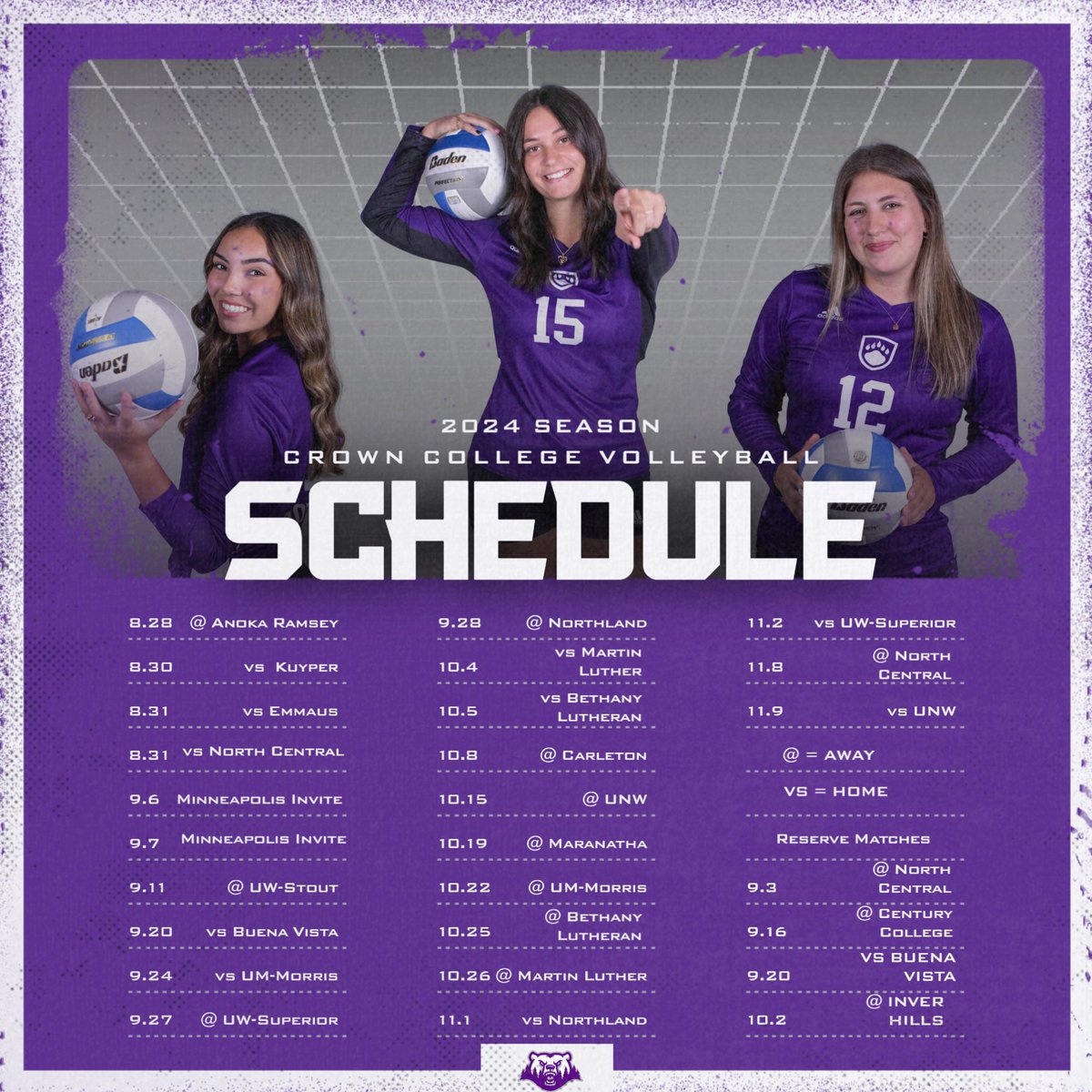 Crown College Volleyball tweet media