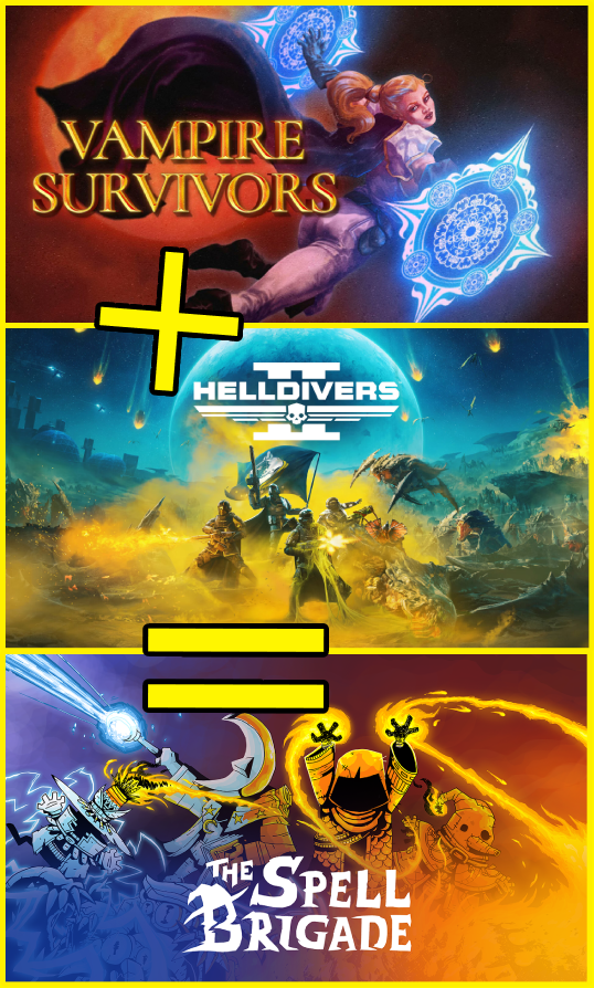 Vampire Survivors + Helldivers 2 = The Spell Brigade