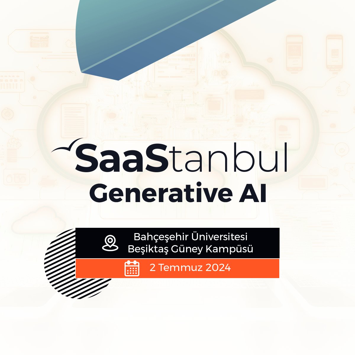 Yarın günlerden SaaStanbul Generative AI! 

⏳ 2 Temmuz Salı
📍 Bahçeşehir Üniversitesi Beşiktaş Güney Kampüsü
👉 ai.saastanbul.com 

#SaaStanbul #SaaS #GenerativeAI #AI #Generative