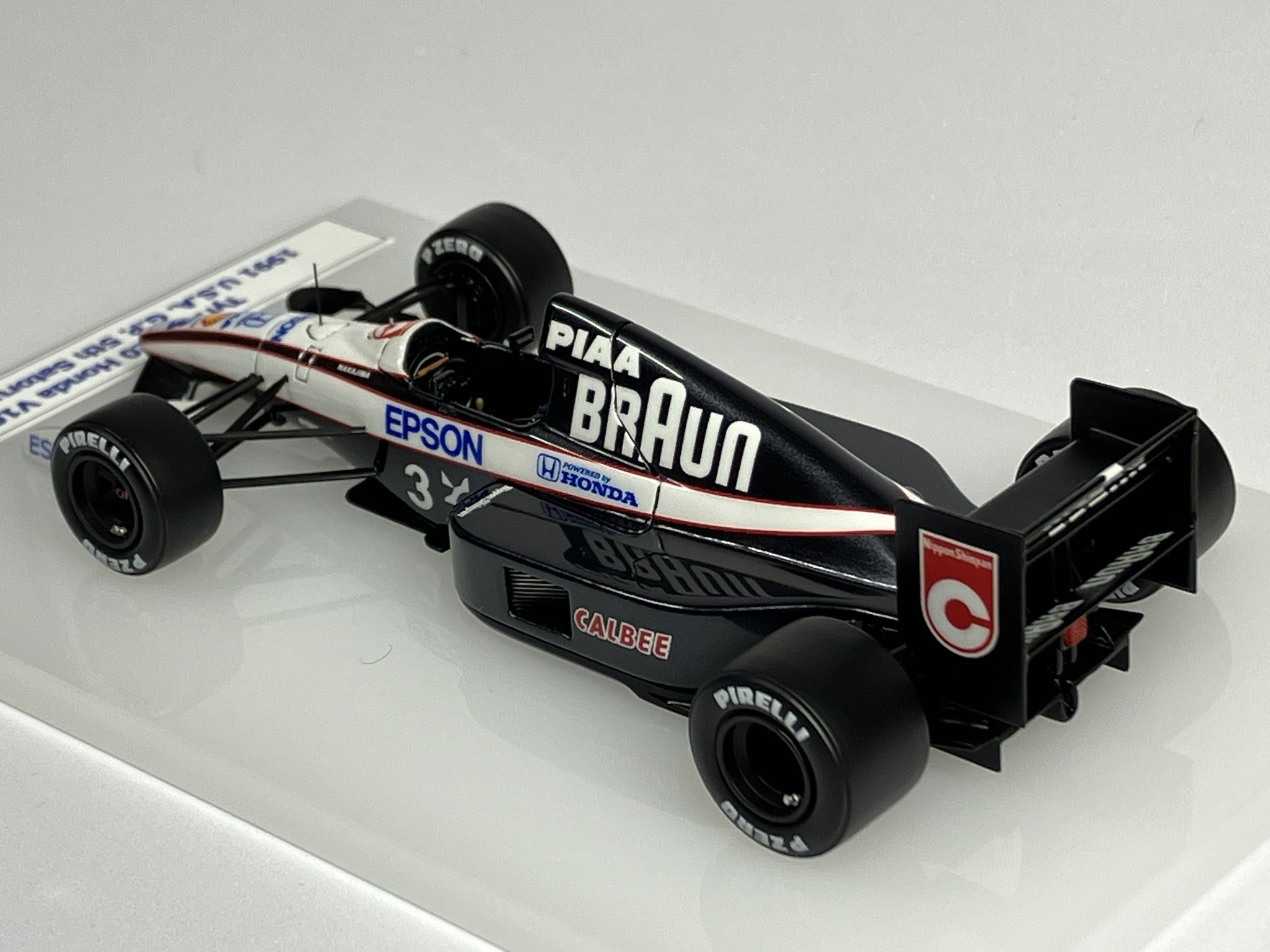 TMK140 - タメオ 1/43 メタルキット ティレル 020 ホンダ U.S.A.