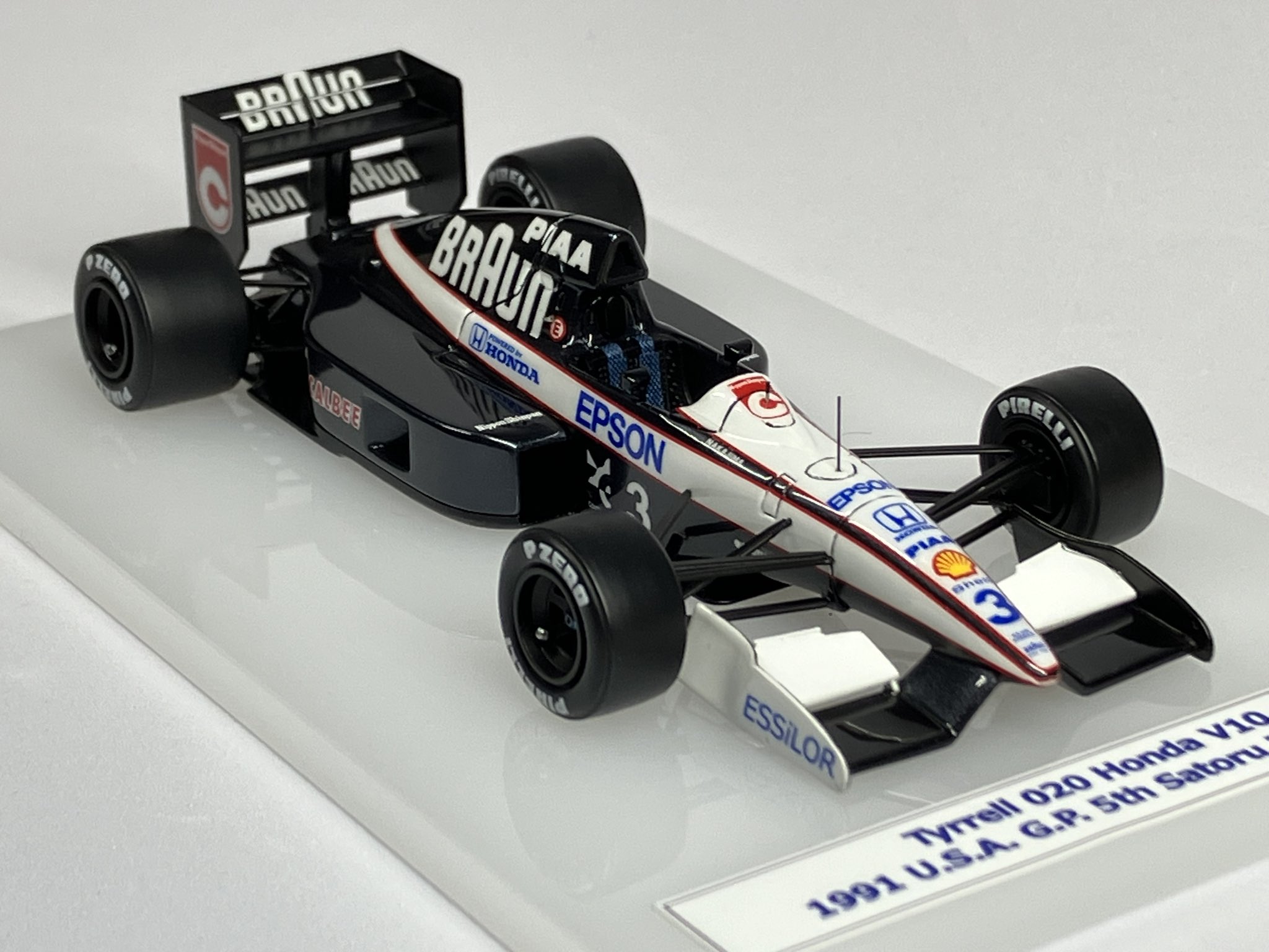 TMK140 - タメオ 1/43 メタルキット ティレル 020 ホンダ U.S.A.
