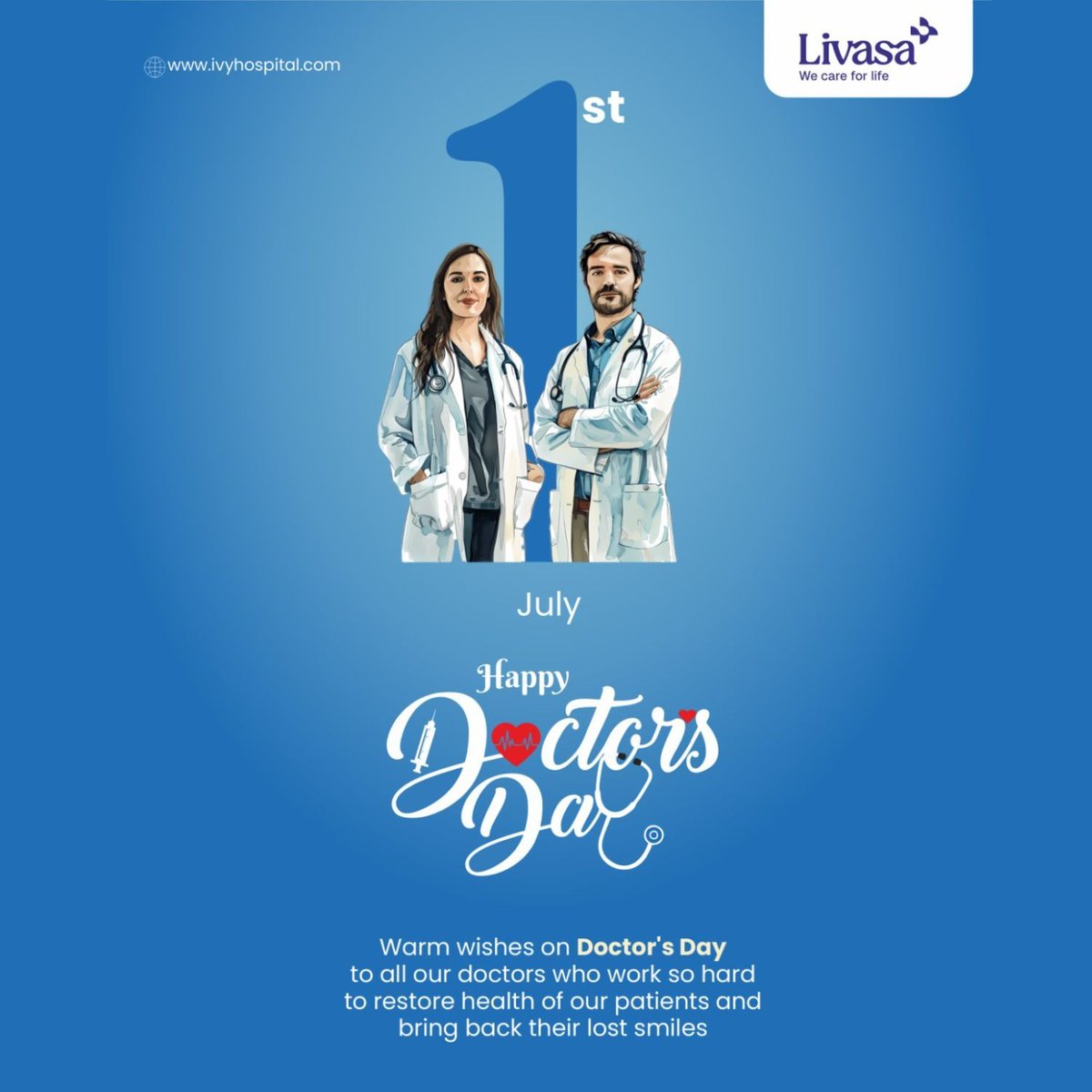Today we honor the dedication and compassion of our incredible doctors. Thank you for all that you do. Happy National Doctors' Day!

#Livasa #Ivyhospital #NationalDoctorsDay