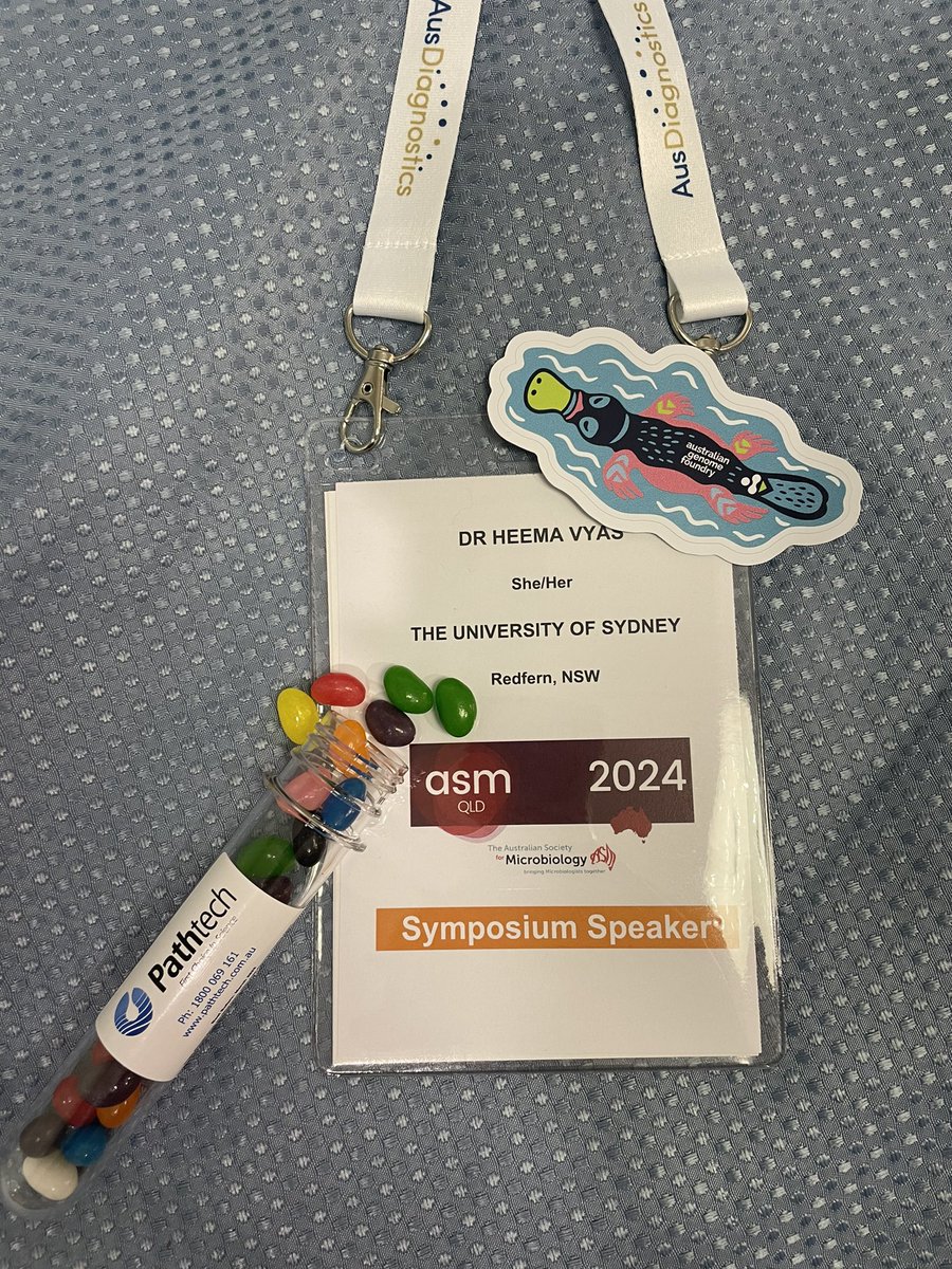 Day 1 #ASM2024:
👩🏽‍🏫Successfully presented my poster w. lots of engagement, discussion &amp; collab interest
💰Secured intrigue of potential <a href="/Biofilm_SIG/">Biofilm SIG</a> sponsors
👥Connected w. new &amp; pre-existing research colleagues/pals 
✨Grabbed some cool merch

Slay 💅🏽

#ASM2024_XAward <a href="/AUSSOCMIC/">ASM</a>