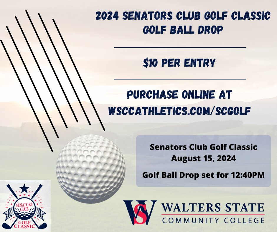 Our Senators Club Golf Classic is set for Aug. 15. And with it brings the exciting return of the Helicopter Golf Ball Drop sponsored by The Terry Law Firm! For more information and to purchase entries, visit wsccathletics.com/scgolf. Good luck and thank you for your support!