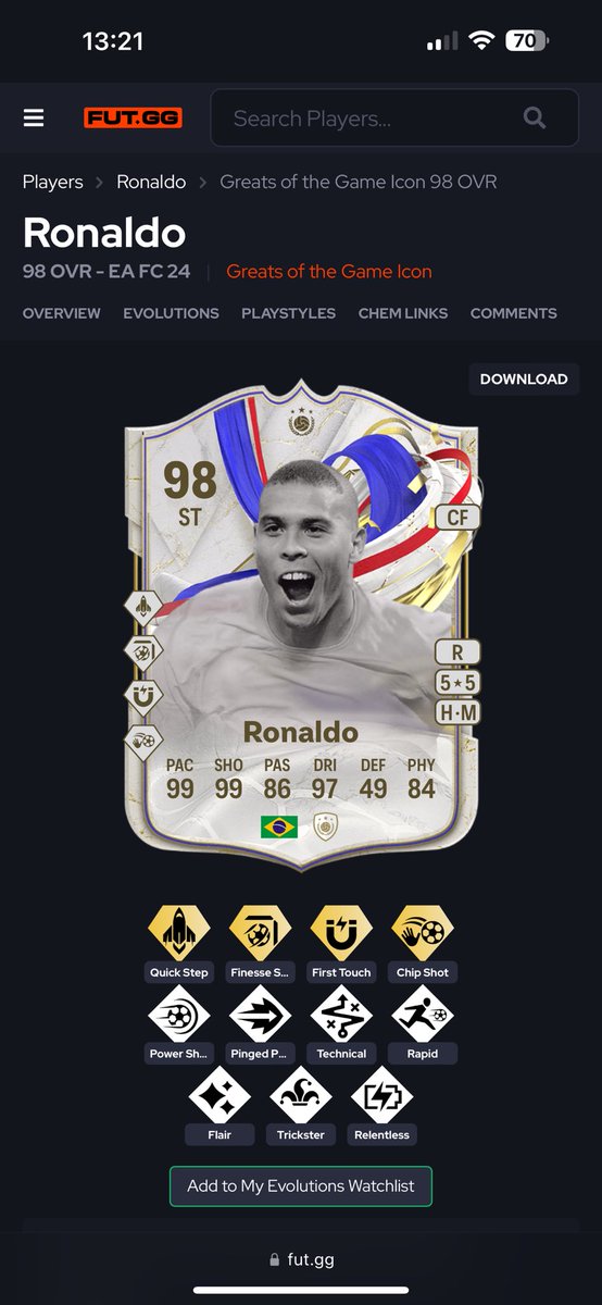 ItsPilko_'s tweet photo. Has anyone actually packed this guy tradable yet? Futgg and futbin is still showing none sold and he has been out for 3 days #fc24 #futgg #gotg #fut https://t.co/triyWPvanF