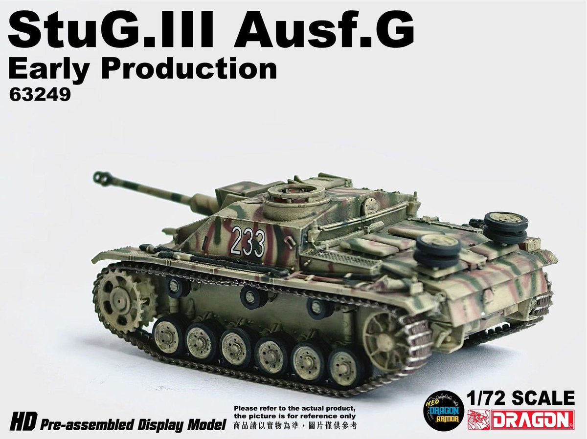 DragonModels's tweet photo. AVAILABLE NOW!!
New 1/72 Neo Dragon Armor!
Neo Dragon Armor 63249 - 1/72 StuG.III Ausf.G Early Production Pz.Abt.103, 3.Pz.Gren.Div., Rome, November 1943
Shop: https://t.co/pA18pC5L7x
#dragonmodels #scalemodel #dragonarmor #neodragonarmor #militarytank https://t.co/KZGHtNNguJ